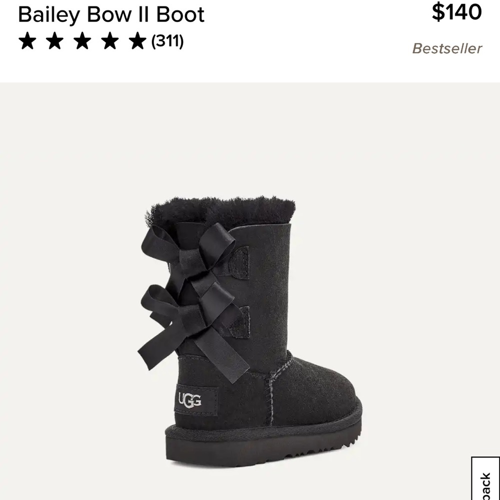 UGG Bailey Bow II Boot - black